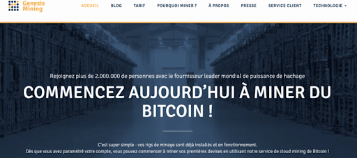 Genesis Mining облачный майнер