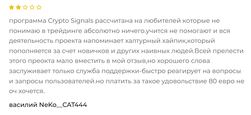 CryptoSignals.org реальные отзывы