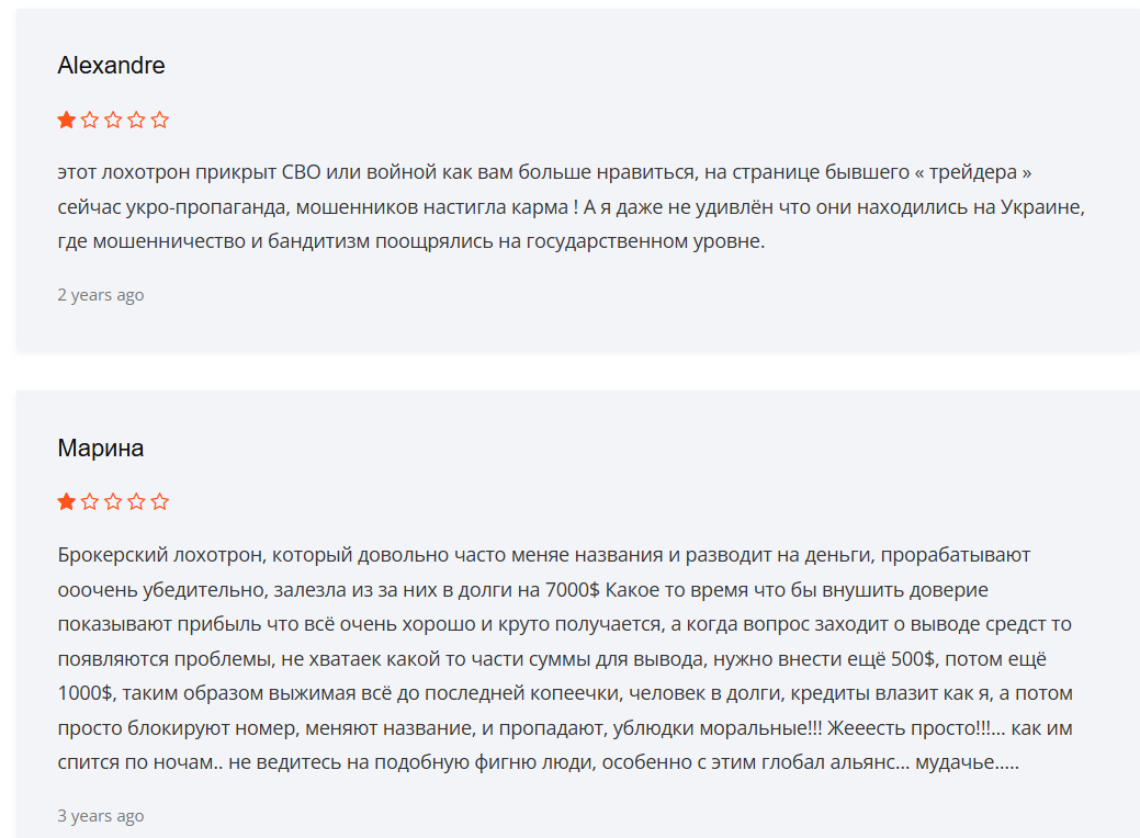 Global Alliance Ltd отзывы