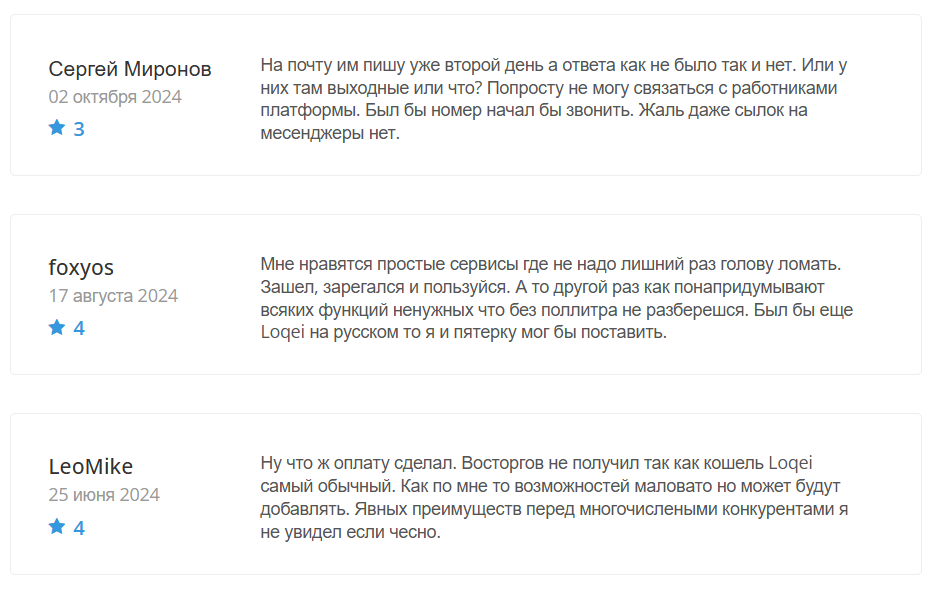 Loqei отзывы