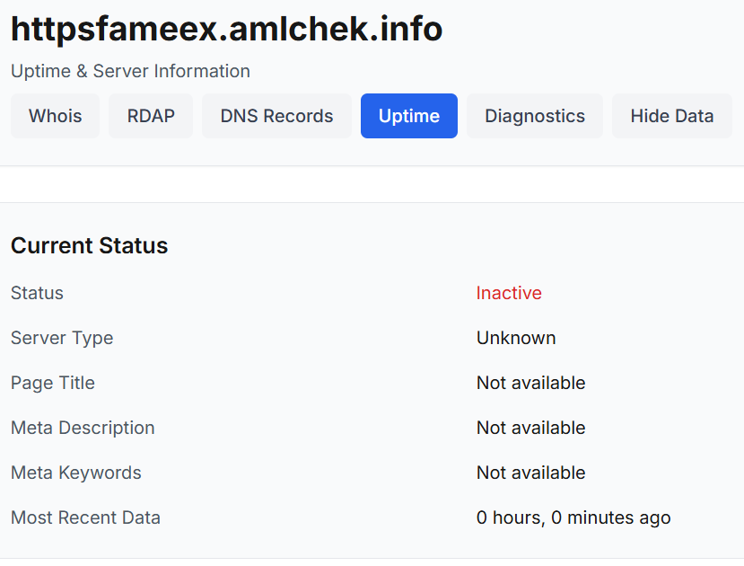 информация о бирже FameEX
