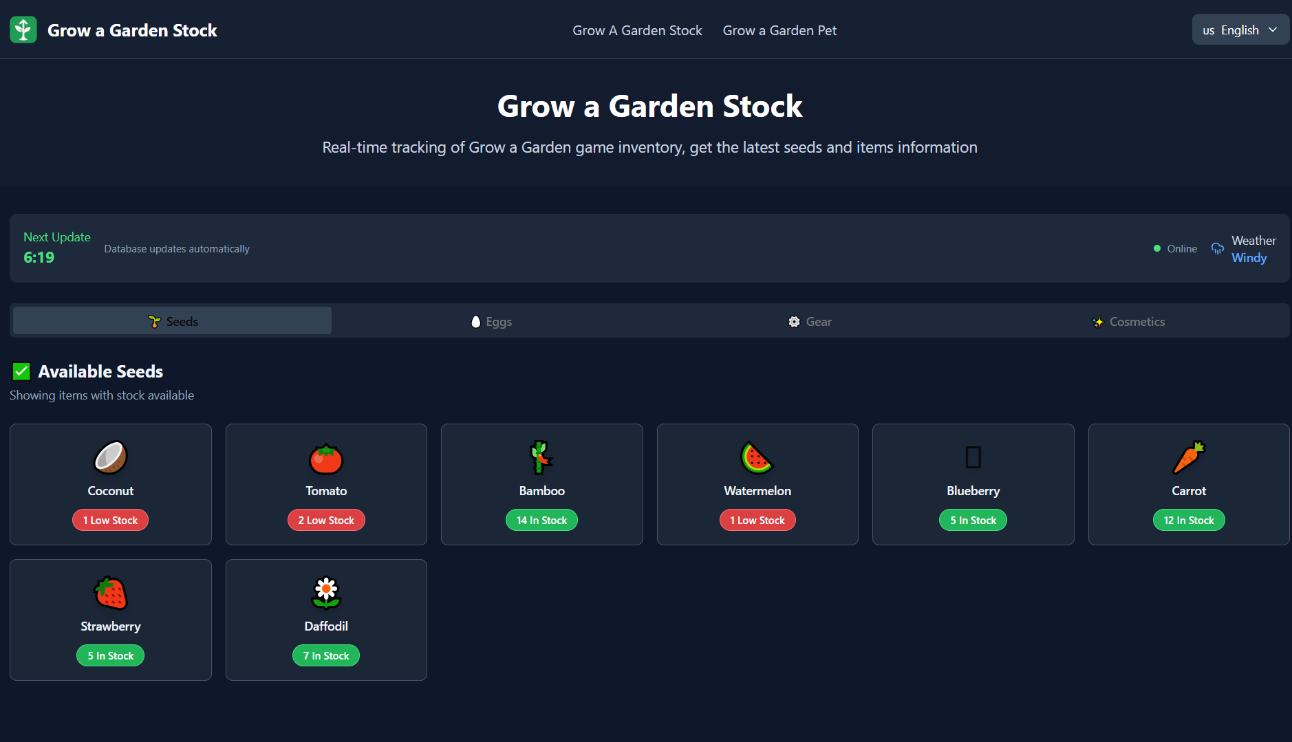 обзор на Grow A Garden Stock