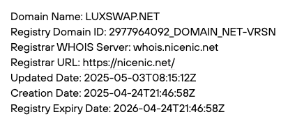 домен Luxswap