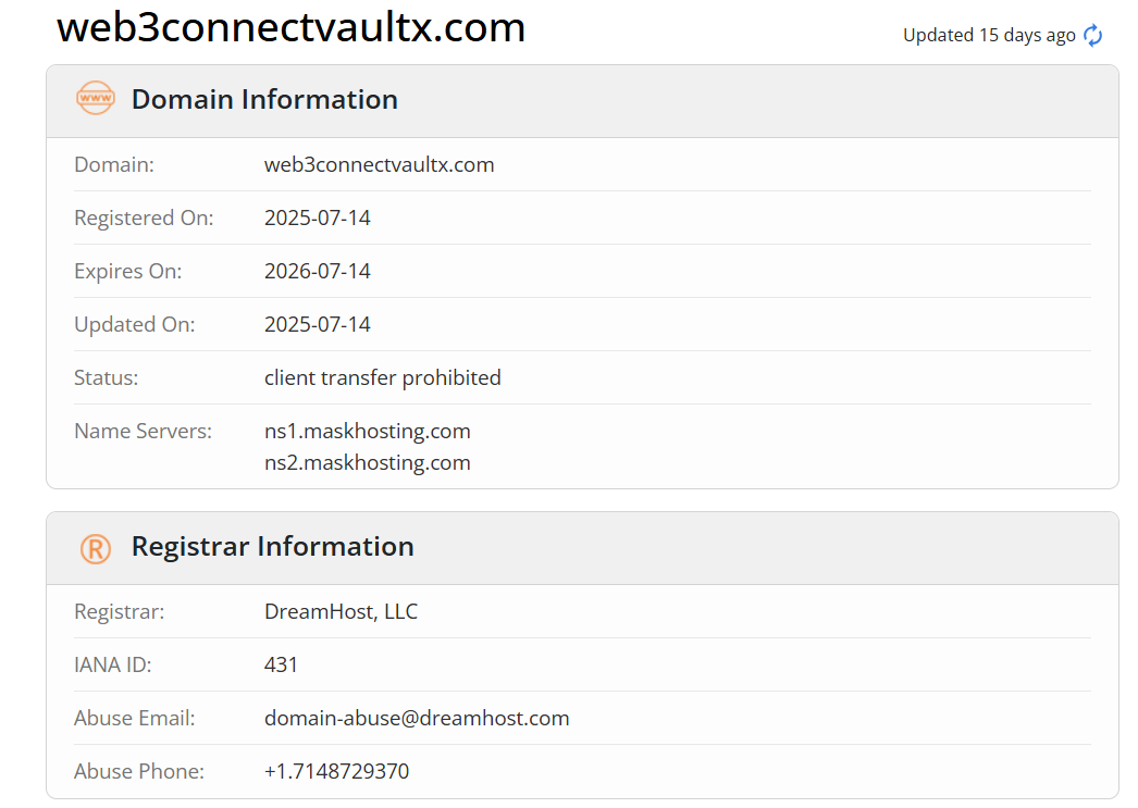 домен Web3ConnectVault
