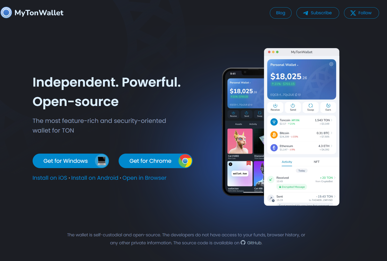 обзор на MyTONWallet