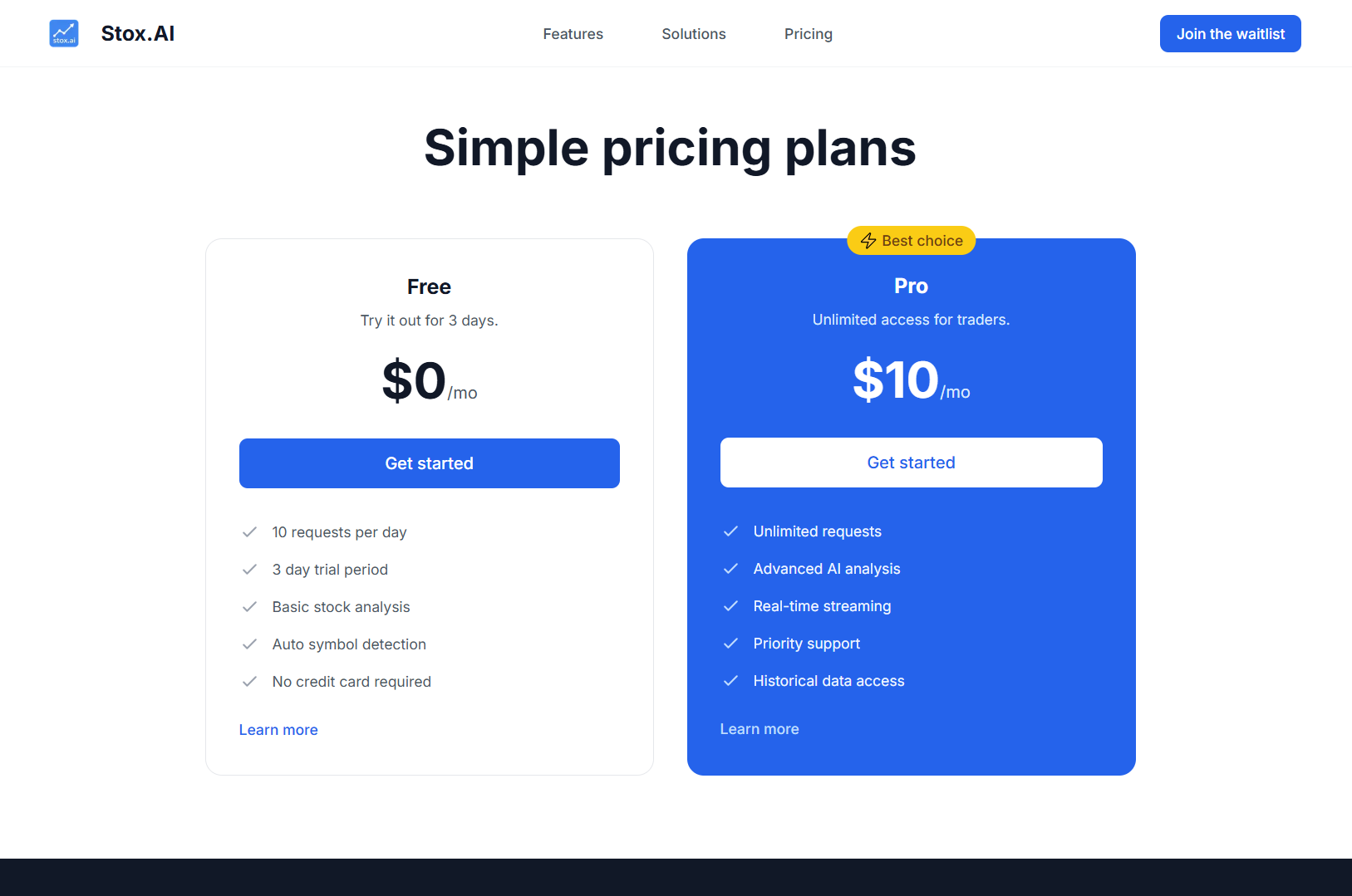 обзор на Stox.AI