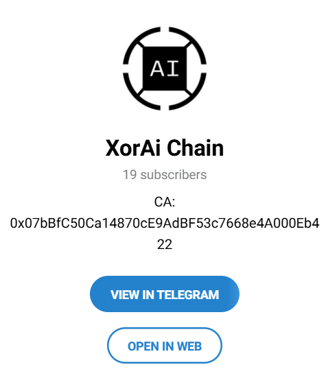 инфо о сайте Xoraichain