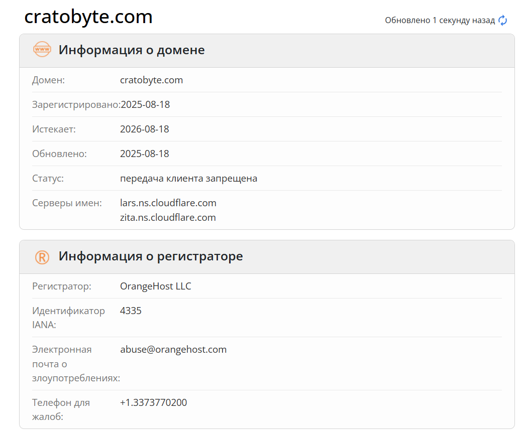 домен Cratobyte