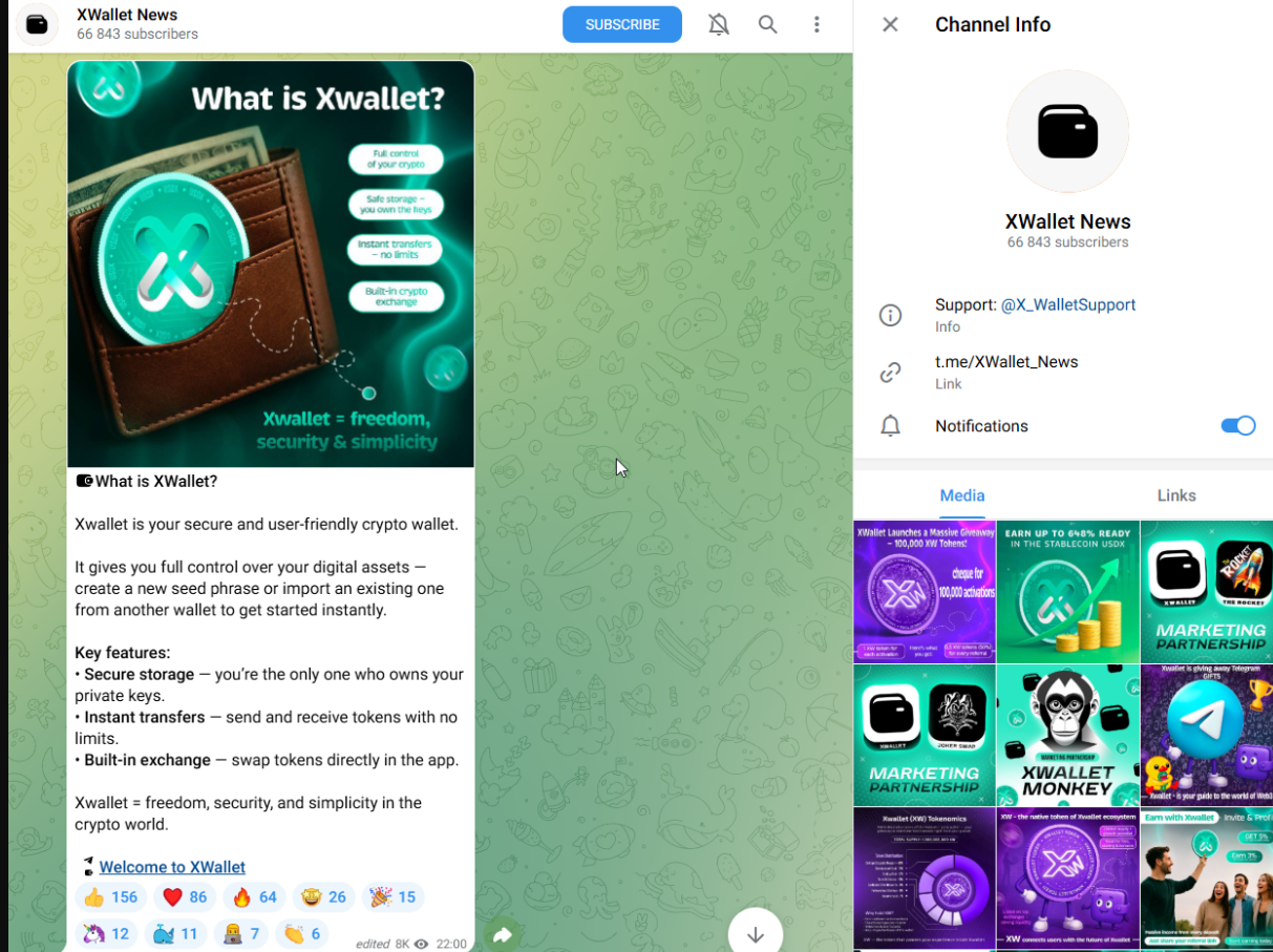 информация о X Wallet