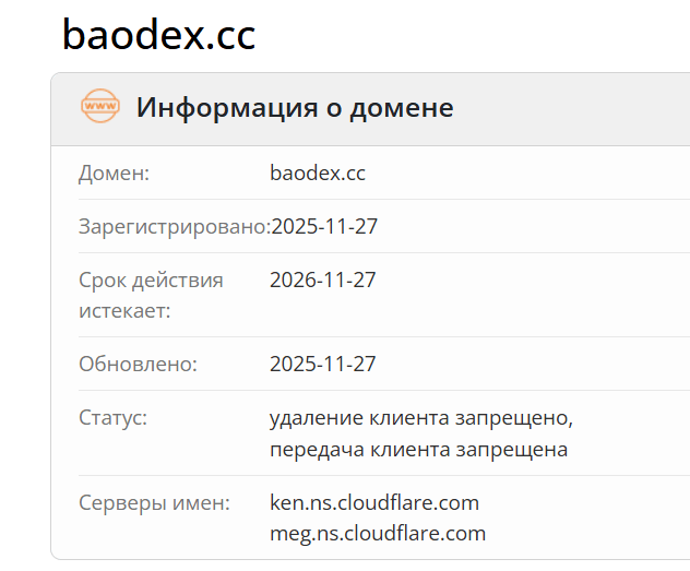 домен BAODEX